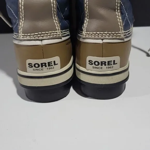 Sorel Women's Quilted Winter Snow Boots With Faux Fur
